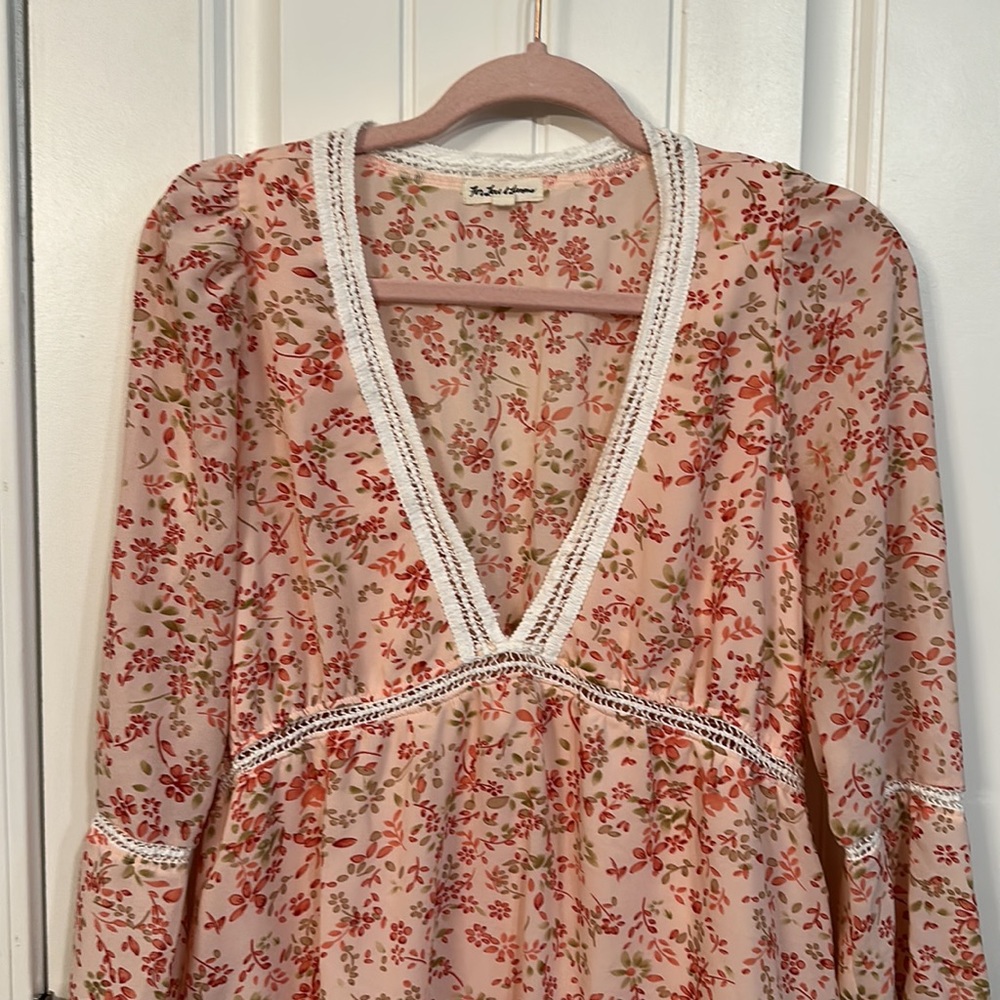 For Love and Lemons Sweet Disposition Swing Dress Pink Floral Size XS - Picture 3 of 10